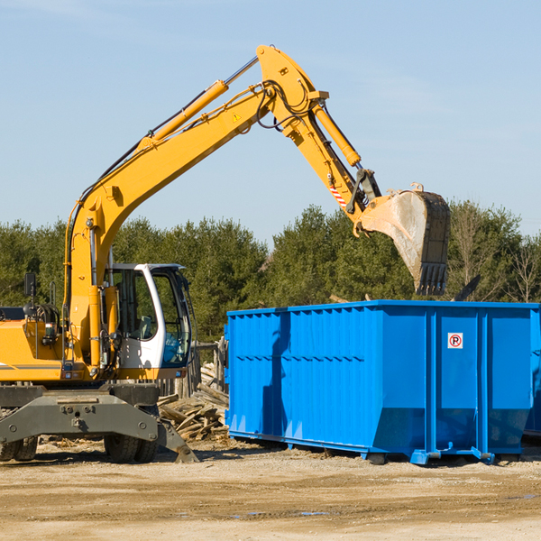 are there any restrictions on where a residential dumpster can be placed in Thompsonville New York